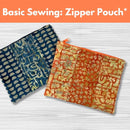 Basic Sewing: Zipper Pouch* Sat 09/13 9:30am-12:30pm
