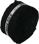 2-1/2in Strips Roll Up Kona Solids Black Colorway 40pcs - RU-196-40