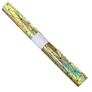 Geometric Iridescent Faux Leather - Gold - 18" x 54"