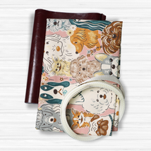 Easy Tote Bag Fabric Kit - Retro Doggo