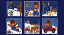 A Day In The Wood-24" Panel Deep Blue 7910-77