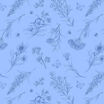 Amalfi Coast-Wildflowers Blue W105-005-505