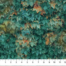 Autumn Breeze - Layered Leaves Teal DP28059-66