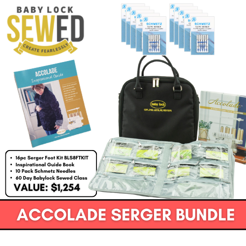 BabyLock Accolade Serger - BLS8  |  Included FREE: Accolade Bundle + $250 Babylock Rebate*