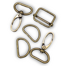 Basic Bag Hardware Set 1" - Antique Brass