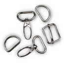 Basic Bag Hardware Set 1" - Nickle