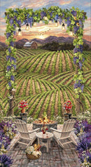 Beautiful Vineyard Sunset-24"anel PANELDG-CD3012-MULTI