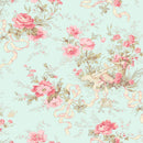 Charlotte-Cottage Floral Light Turquoise Y4611-100