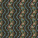 Dahlia-Wildwood Vines Black Metallic RP1603-BK1M