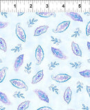 Daydreams-Small Leaves Blue 8DD-2