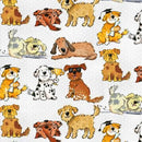 Dogs Comfy Flannel Double Brushed N1021AE-90