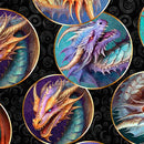 Dragon's Song - Dragon Heads Charcoal 2600-31153-J