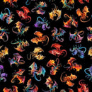 Dragon's Song - Tossed Dragons Black 2600-31151-J