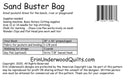 Sand Buster Bag EUQ330