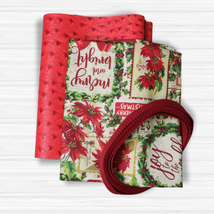 Easy Tote Bag Fabric Kit - Christmas Day