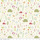 Flannel Garden Animals-Cream F16025-CREAM
