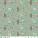 Flannel Woodland Creatures-Pine F16023-PINE