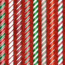 Holly Jolly-Candy Cane Stripe Red 2600-31165-R
