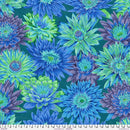 Kaffe Fassett Collective August 2023-Tropical Water Lilies Blue PWPJ119.BLUE
