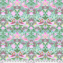 Kaffe x Morris & Co.-Strawberry Thief Aqua  PWKW013.AQUA