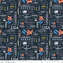 Letters From Home-Text Navy C15611-NAVY