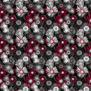 Merlot Digital Crazy Daisies Black Y4263-3