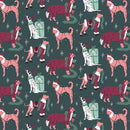 Mistletoe Mutts-Christmas Canines Dark Green 12024750