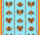 Monarch Dance Wide Stripe 36" Panel 32008E-BLUE