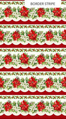 Holiday Joy-Border Stripe Cream/Multi DP28068-11
