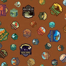 National Parks-Patches C8782-Lt Brown