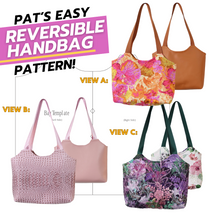 Pat's Easy Reversible Handbag Pattern - Printed Version