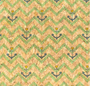 Precut Cork Fabric 20"x27"-Sailor Waves COF-324-A