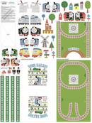 Precut Thomas & Friends 40"x54" Sodor Railway Felt Panel FT15087-PANEL
