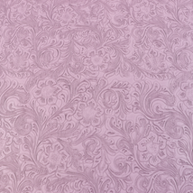 Precut Vinyl - Western Floral Faux Leather - Lavender WF-109 - 18"x27"