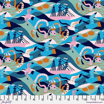 Rising Tide-Waves Blue PWMF044.BLUE