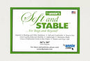 Soft and Stable White 100% Polyester Stabilizer 36in x 58in PBASS2036