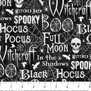Spell Bound - Words Black Multi 28141-99