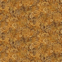 Swirls On Music Notes-Brown-Cream MUSIC-CD3096-BROWN