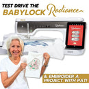 Test Drive The BabyLock Radiance: Make A Tea Towel! Fri 07/11 10:00am-12:00pm