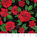 'Till Death Do Us Part - Red Roses Black Multi 28113-99