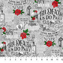'Till Death Do Us Part - Words Lt Gray Multi 28115-94