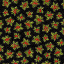 Tossed Holly Metallic-Black DONA-CM3715-BLACK