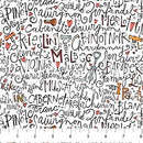 Whiskers & Wine-Wino Words White Multi 26887-10