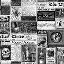 Wicked Time Newspaper-White WICKED-CD1825-WHITE