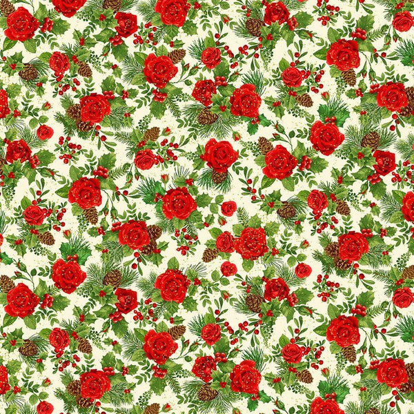 Winter Rose-Cream HOLIDAY-CM2895-CREAM