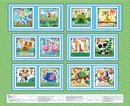 Zoo Crew-36" Book Panel Sage 3871P-66