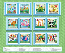Zoo Crew-36" Book Panel Sage 3871P-66