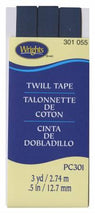 1/2IN Twill Tape 3yd Navy 117301055