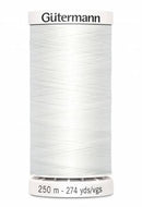 Sew-all Polyester All Purpose Thread 250m/273yds - White 250M-020