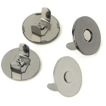 Thin Extra Strong Magnetic Snaps 1/2" Gunmetal 2pcs STS175B